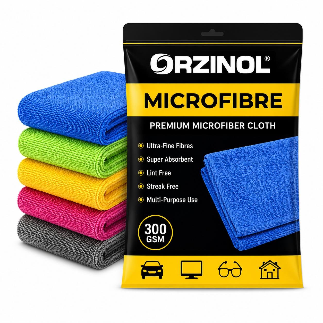 MICROFIBER CLOTH 250 GSM 40X40 CM